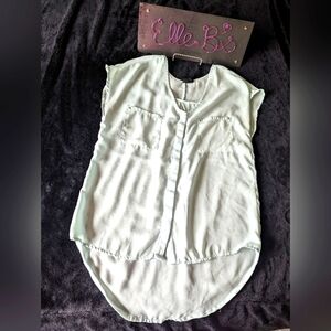 EUC Fun & Flirt Mint Green Top S